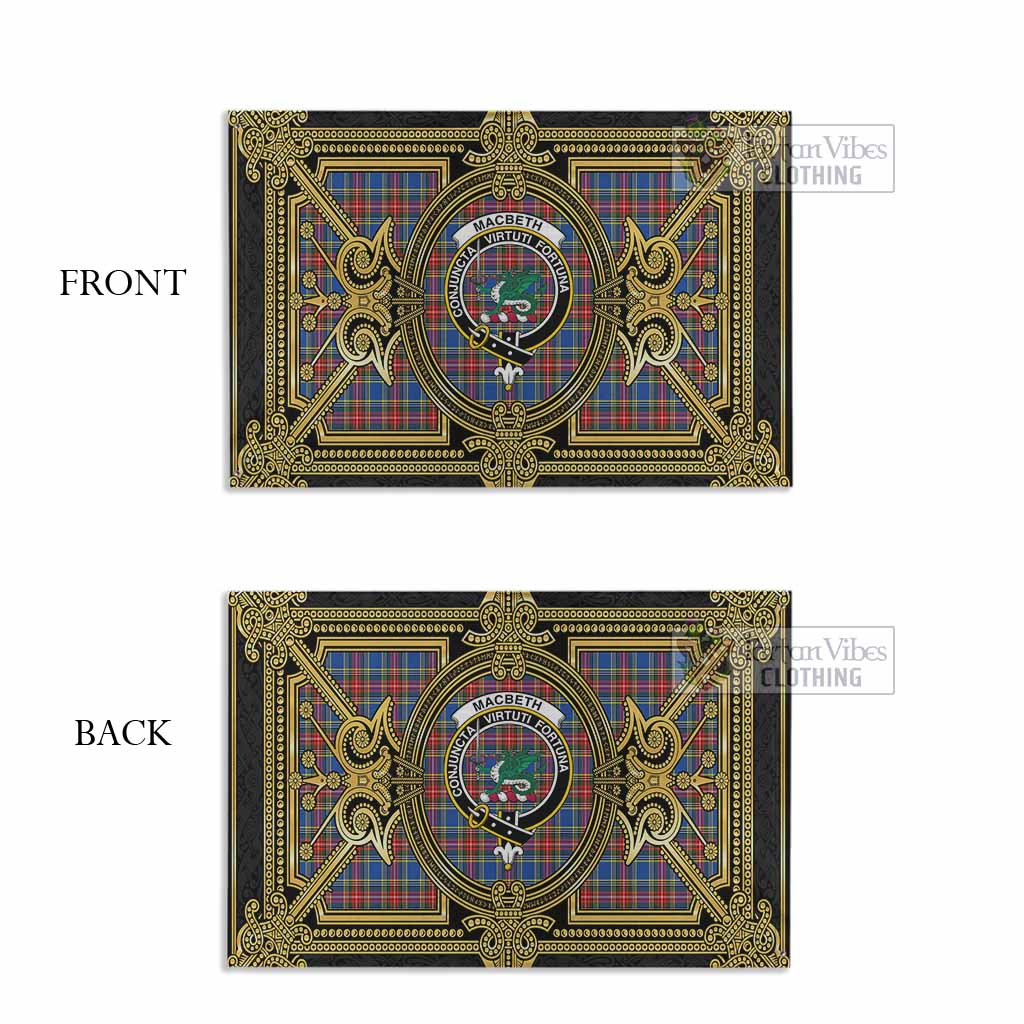 MacBeth (McBeth) Scottish Tartan Crest House Flag Royal Stylized - Tartan Vibes Clothing