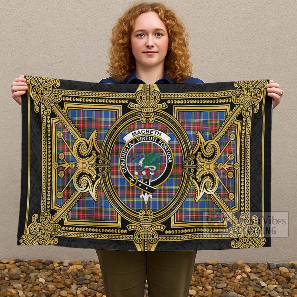 MacBeth (McBeth) Scottish Tartan Crest House Flag Royal Stylized - Tartan Vibes Clothing