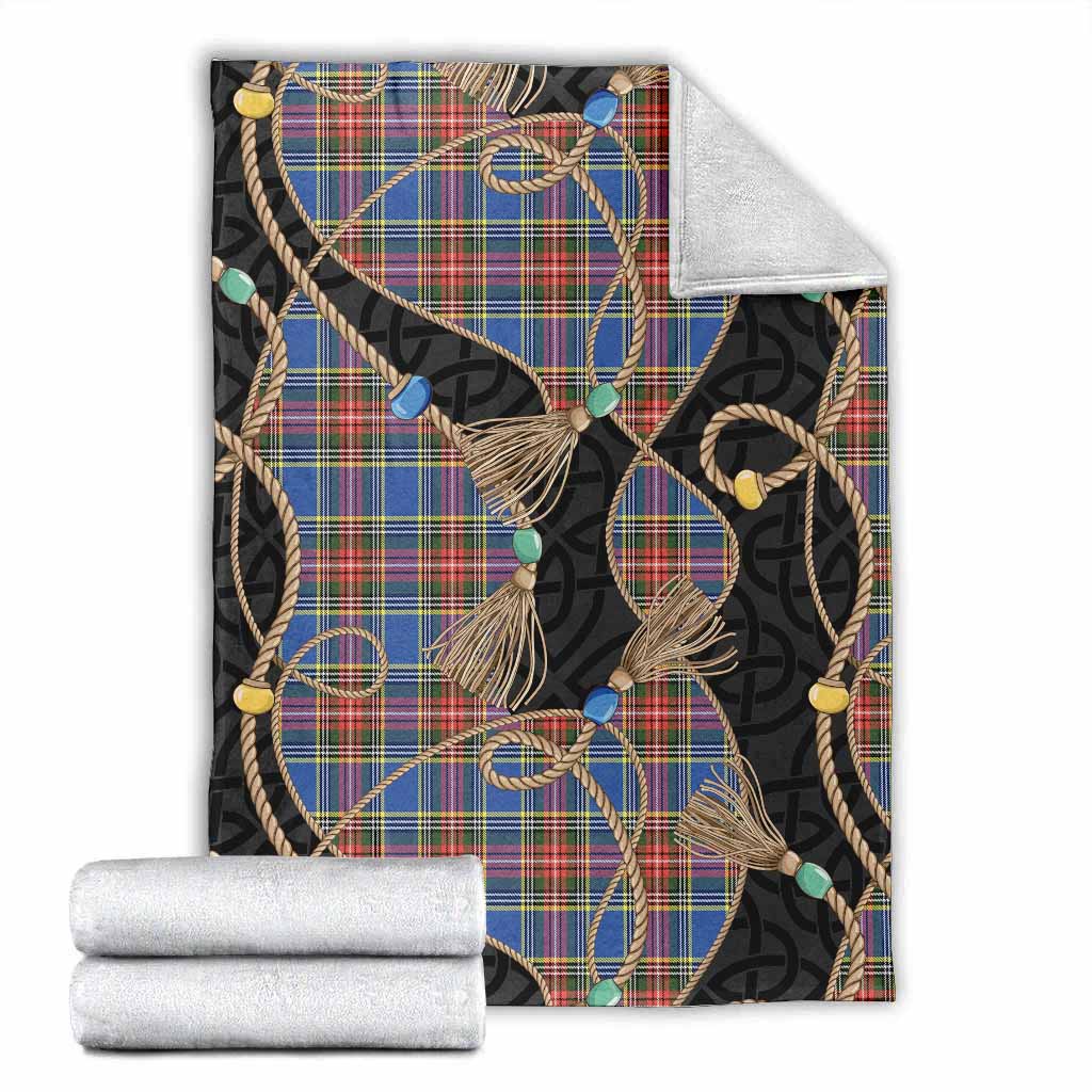 MacBeth (McBeth) Scottish Tartan Twisted Ropes Stylized Blanket X-Large 59 x 79 inches 150 x 200 cm - Tartan Vibes Clothing