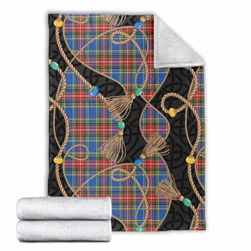 MacBeth (McBeth) Scottish Tartan Twisted Ropes Stylized Blanket X-Large 59 x 79 inches 150 x 200 cm - Tartan Vibes Clothing