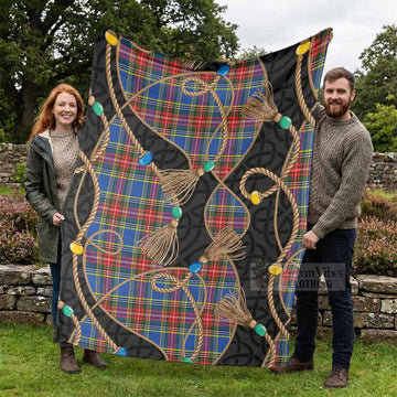 MacBeth (McBeth) Scottish Tartan Twisted Ropes Stylized Blanket - Tartan Vibes Clothing