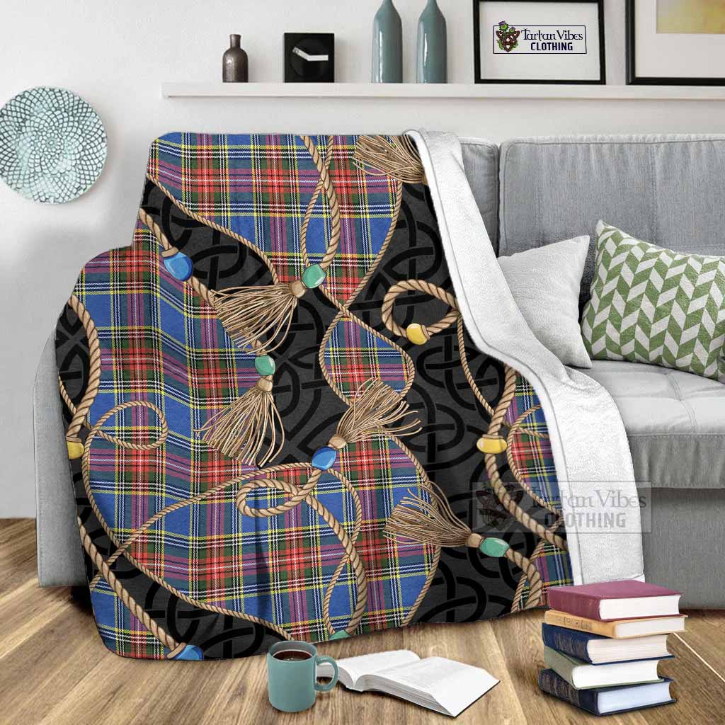 MacBeth (McBeth) Scottish Tartan Twisted Ropes Stylized Blanket - Tartan Vibes Clothing