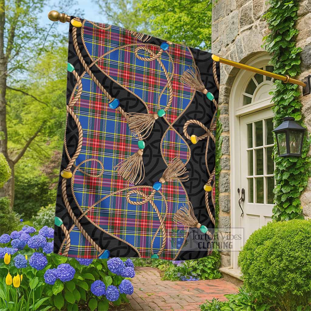 MacBeth (McBeth) Scottish Tartan Twisted Ropes Stylized Garden Flag - Tartan Vibes Clothing