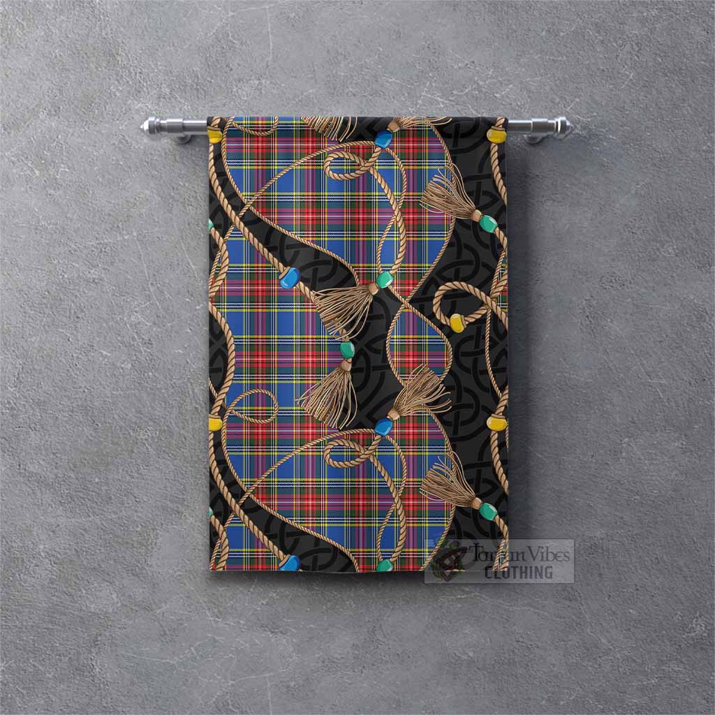 MacBeth (McBeth) Scottish Tartan Twisted Ropes Stylized Gonfalon Rectangle - Tartan Vibes Clothing