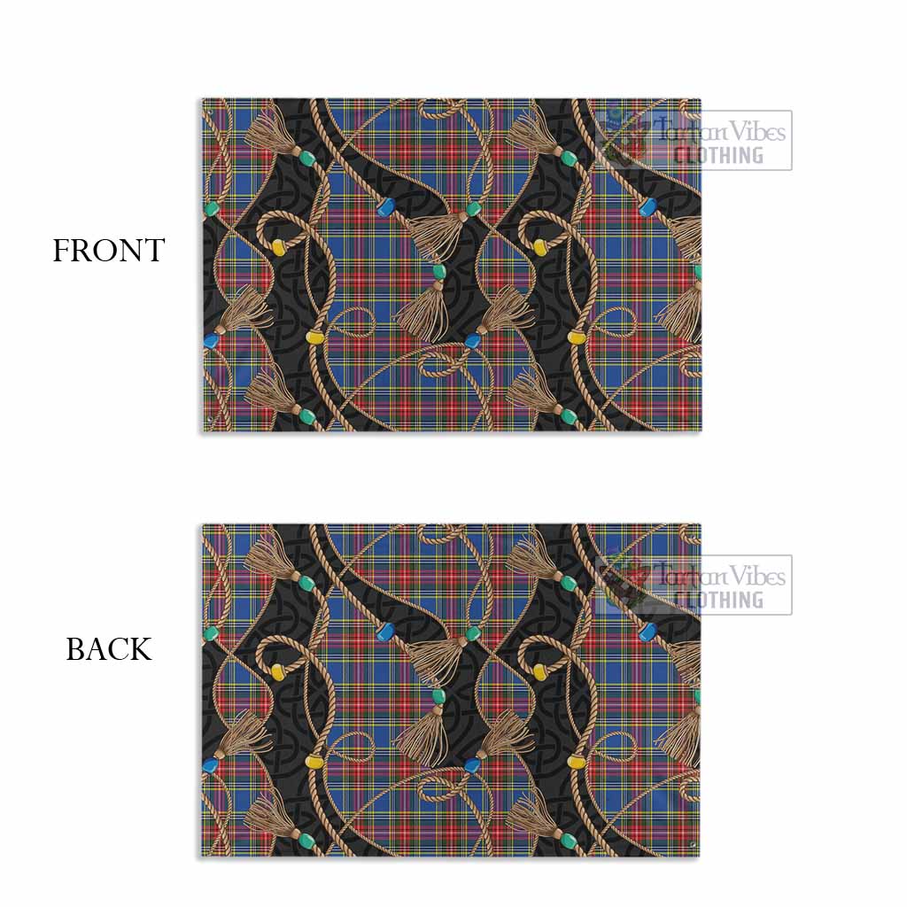 MacBeth (McBeth) Scottish Tartan Twisted Ropes Stylized House Flag - Tartan Vibes Clothing
