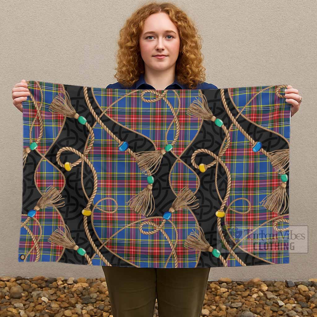 MacBeth (McBeth) Scottish Tartan Twisted Ropes Stylized House Flag - Tartan Vibes Clothing