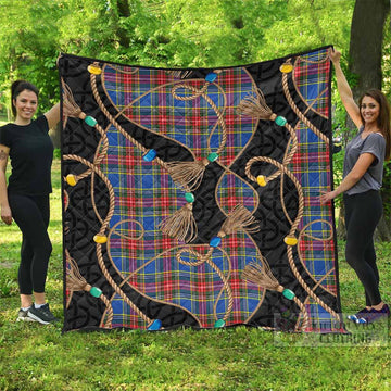 MacBeth (McBeth) Scottish Tartan Twisted Ropes Stylized Premium Quilt - Tartan Vibes Clothing