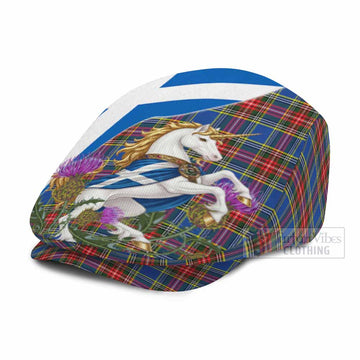 MacBeth (McBeth) Scottish Tartan Unicorn Heritage Flat Cap, Jeff Cap