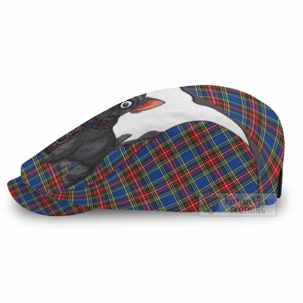 MacBeth (McBeth) Scottish Terrier Tartan Flat Cap, Jeff Cap Thistle Heritage Art - Tartan Vibes Clothing