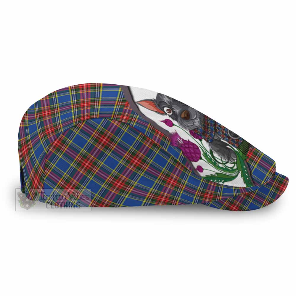 MacBeth (McBeth) Scottish Terrier Tartan Flat Cap, Jeff Cap Thistle Heritage Art - Tartan Vibes Clothing