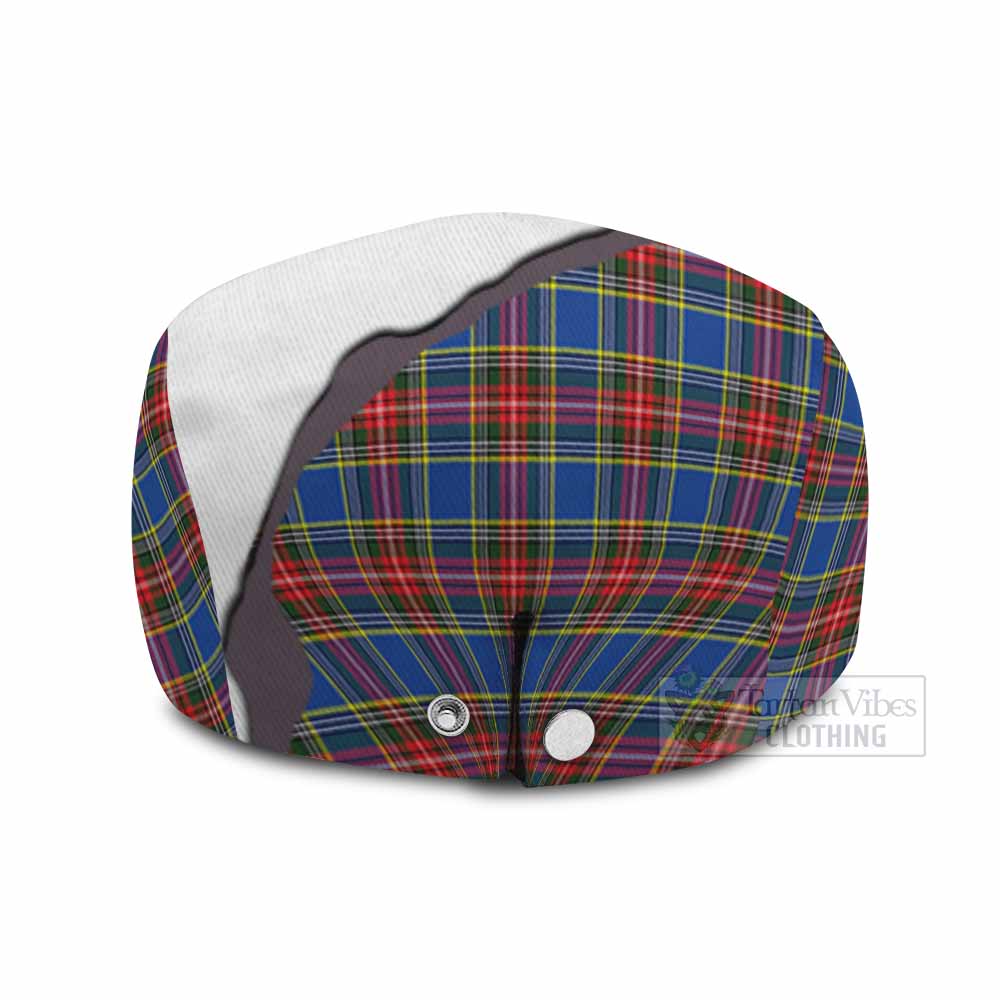 MacBeth (McBeth) Scottish Terrier Tartan Flat Cap, Jeff Cap Thistle Heritage Art - Tartan Vibes Clothing