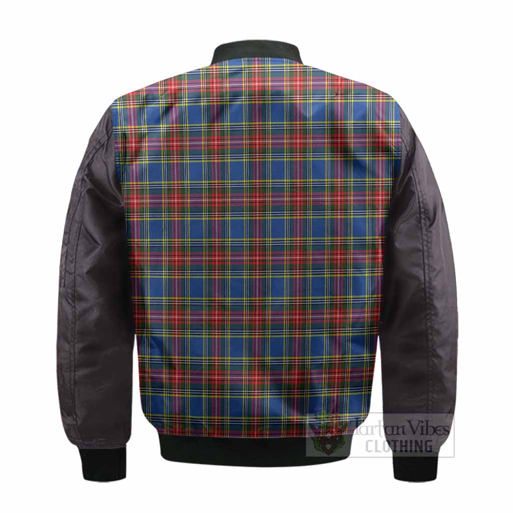 MacBeth (McBeth) Tartan Accent Bomber Jacket with Family Crest - Tartan Vibes Clothing