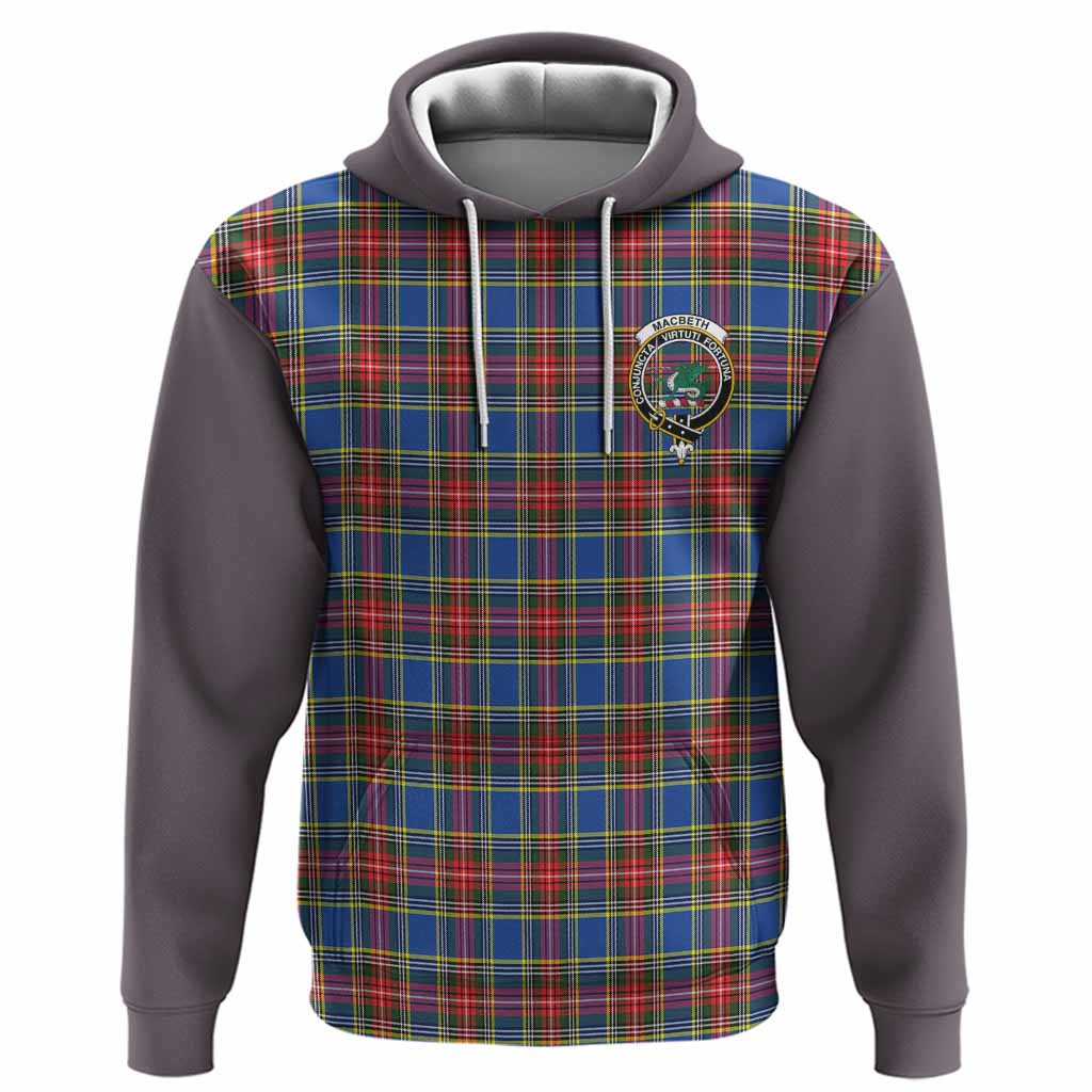 MacBeth (McBeth) Tartan Accent Hoodie with Family Crest