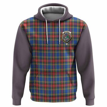 MacBeth (McBeth) Tartan Accent Hoodie with Family Crest