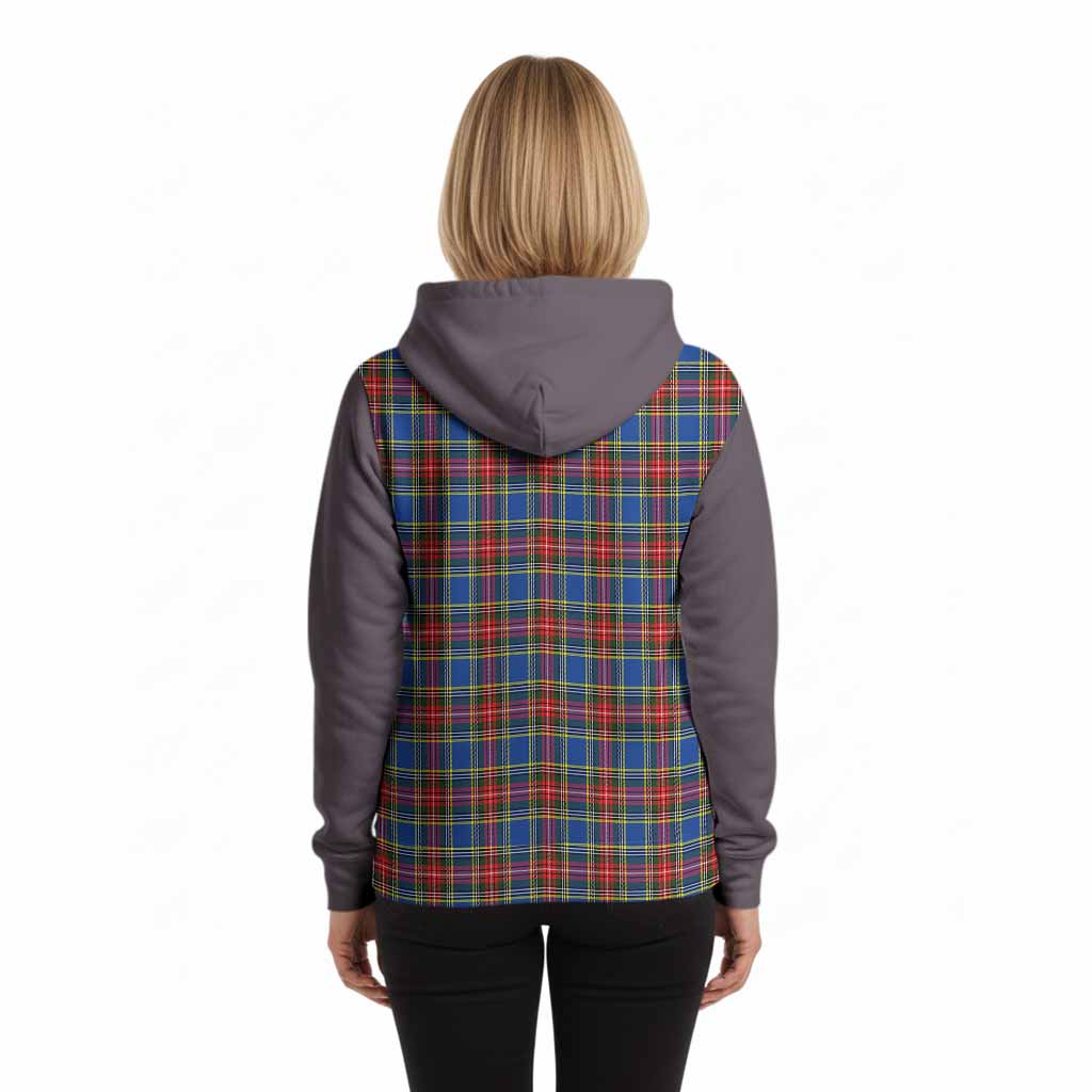 MacBeth (McBeth) Tartan Accent Hoodie with Family Crest