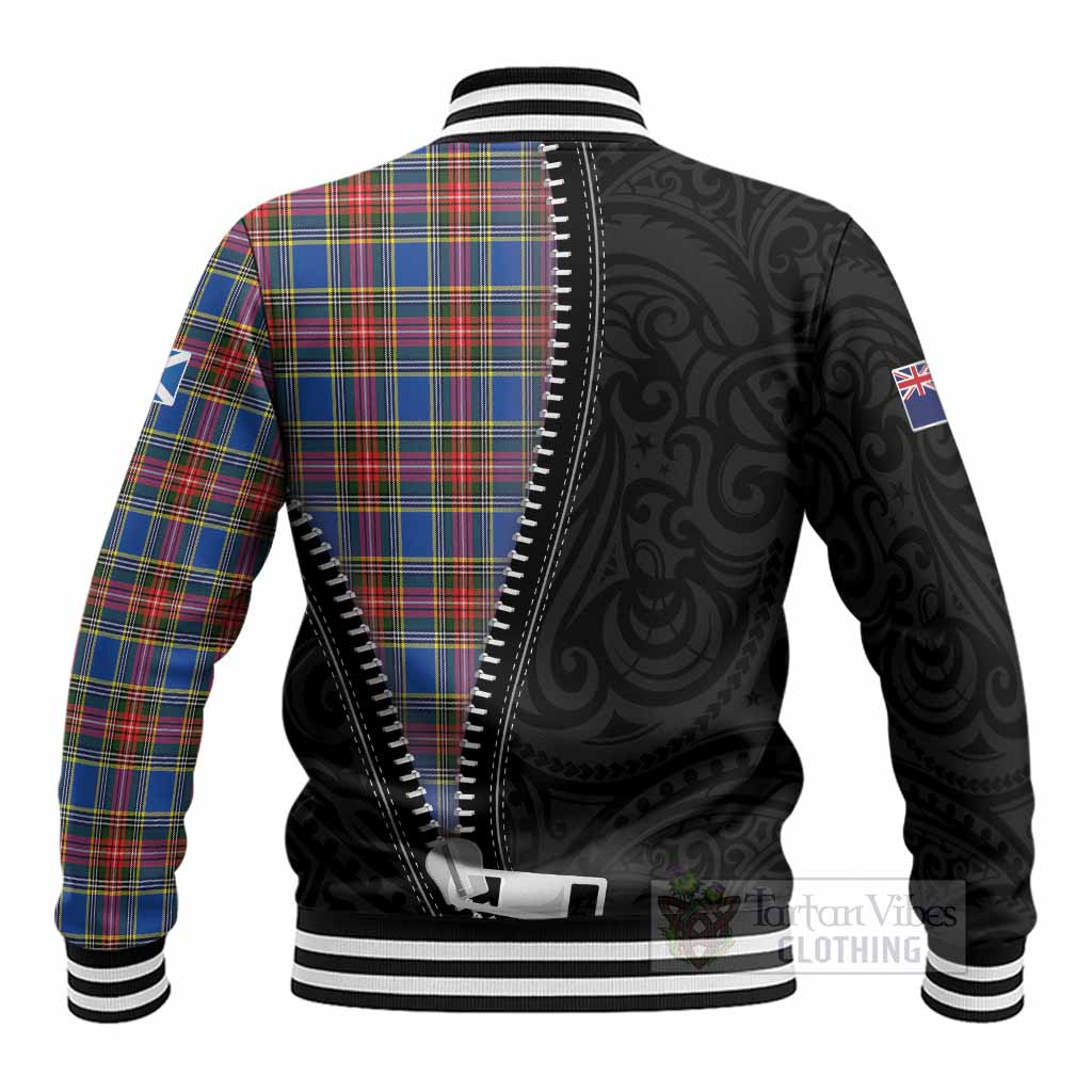MacBeth (McBeth) Tartan Baseball Jacket New Zealand Pattern Unique Zipper Stylized - Tartan Vibes Clothing