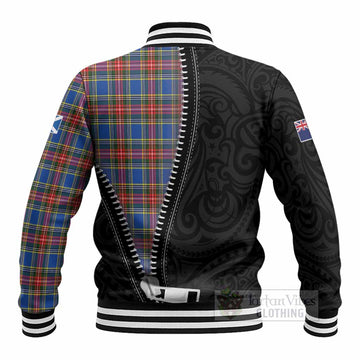 MacBeth (McBeth) Tartan Baseball Jacket New Zealand Pattern Unique Zipper Stylized