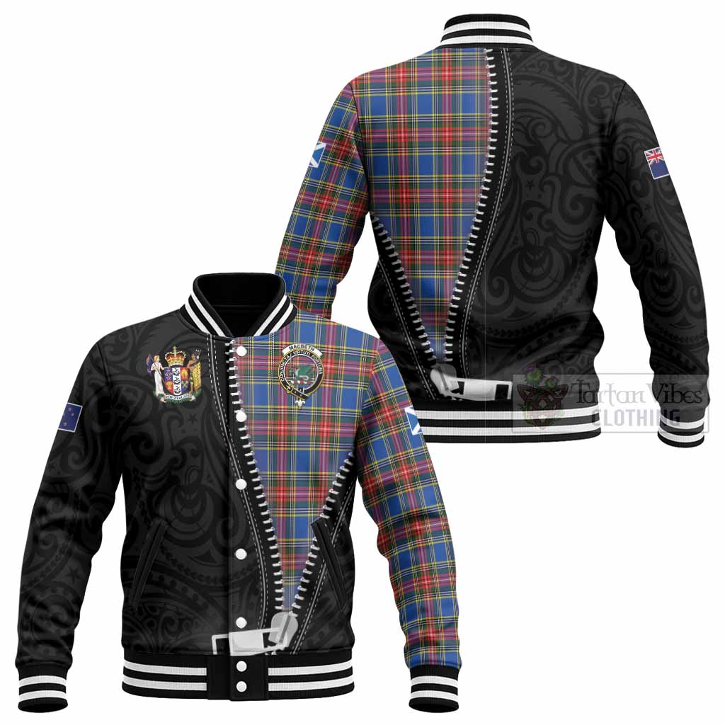 MacBeth (McBeth) Tartan Baseball Jacket New Zealand Pattern Unique Zipper Stylized - Tartan Vibes Clothing