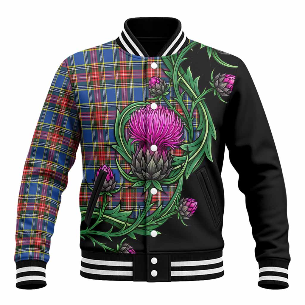 MacBeth (McBeth) Tartan Baseball Jacket Resilient Scottish Thistle Unisex - Tartan Vibes Clothing