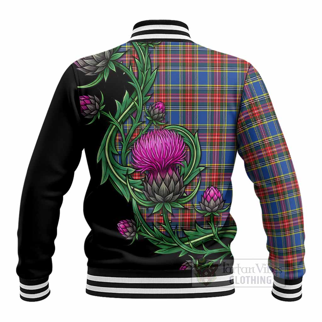 MacBeth (McBeth) Tartan Baseball Jacket Resilient Scottish Thistle - Tartan Vibes Clothing