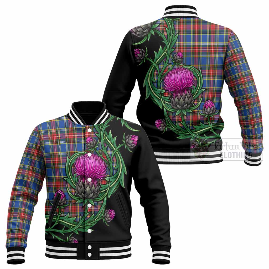 MacBeth (McBeth) Tartan Baseball Jacket Resilient Scottish Thistle - Tartan Vibes Clothing