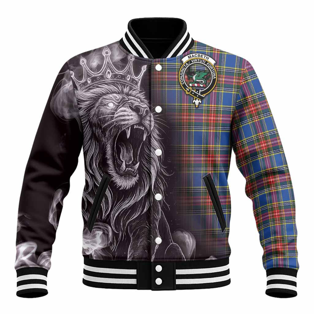 MacBeth (McBeth) Tartan Baseball Jacket Roaring Lion Heritage Unisex - Tartan Vibes Clothing