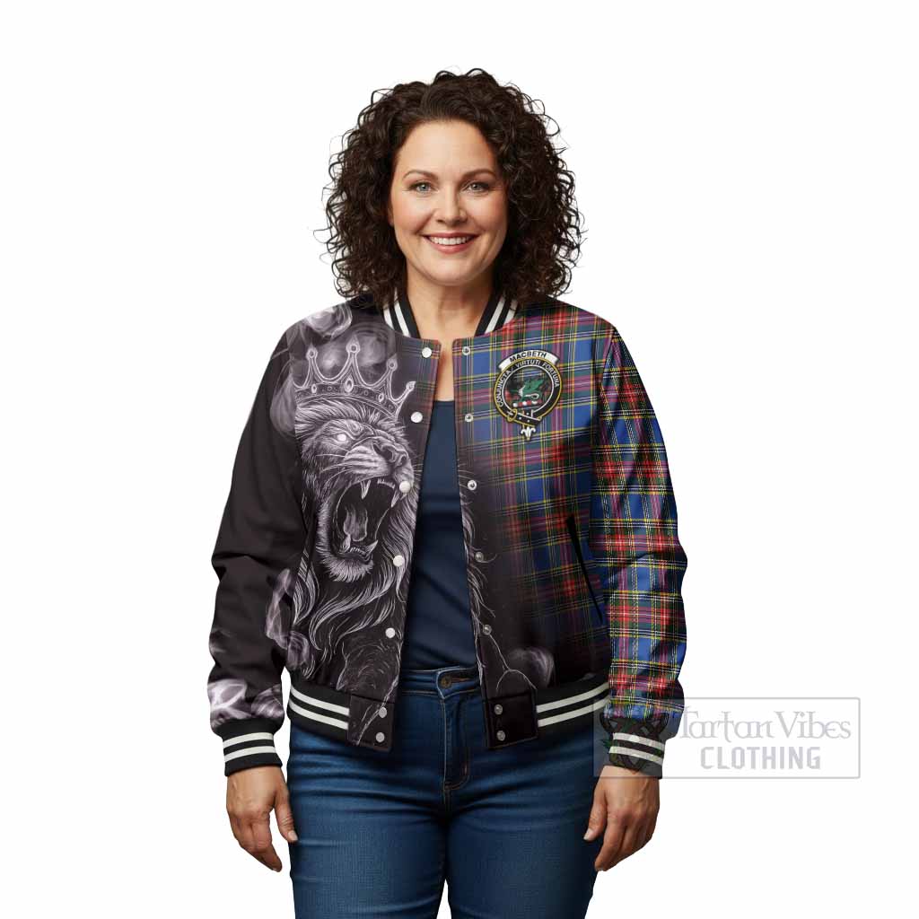 MacBeth (McBeth) Tartan Baseball Jacket Roaring Lion Heritage - Tartan Vibes Clothing