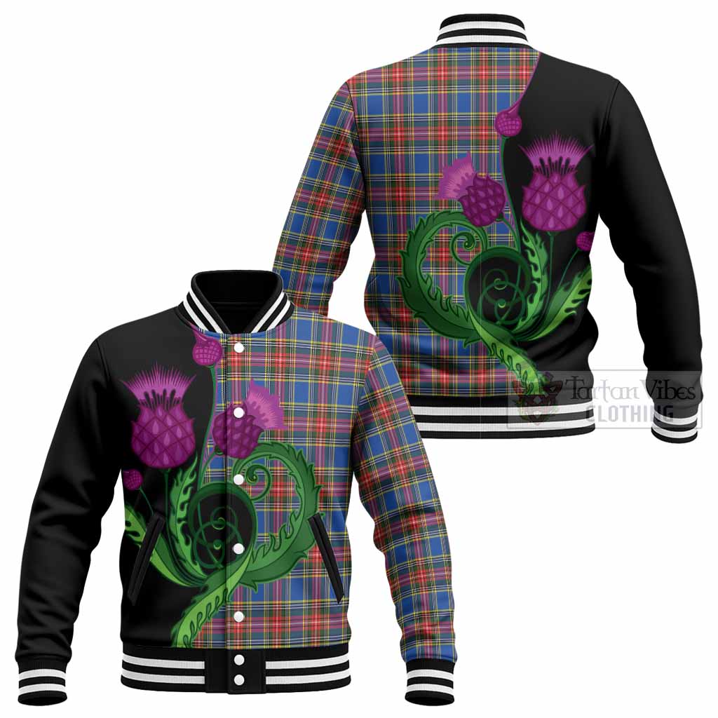MacBeth (McBeth) Tartan Baseball Jacket Traditional Scottish Thistle