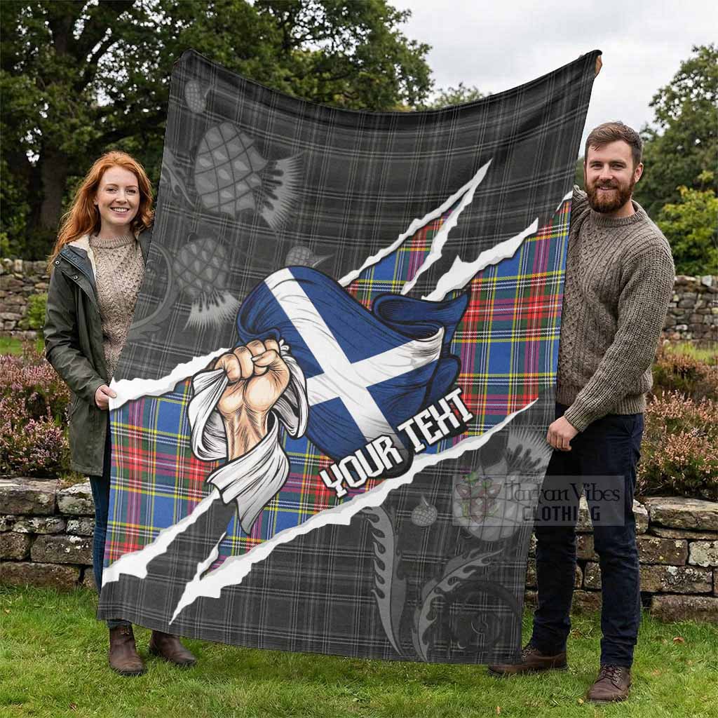 MacBeth (McBeth) Tartan Blanket Hands with Scotland National Flags - Tartan Vibes Clothing