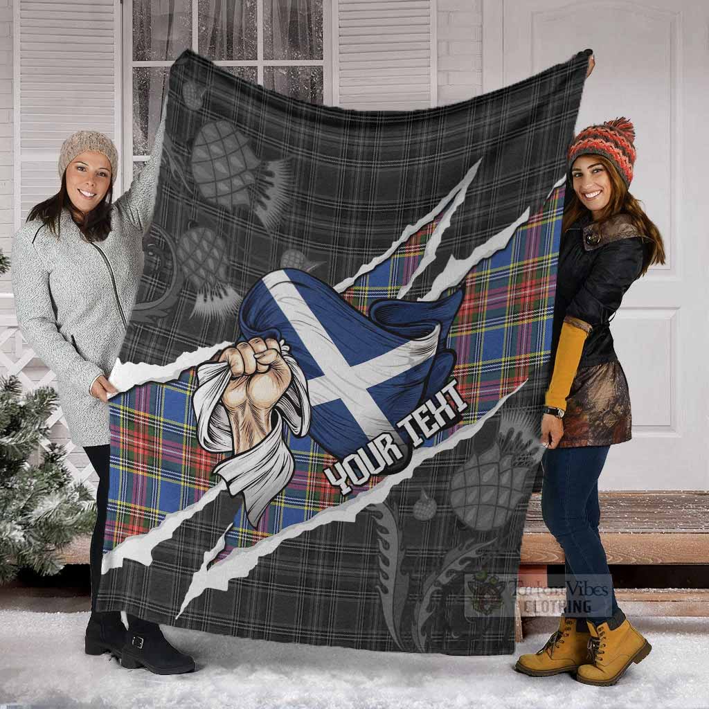 MacBeth (McBeth) Tartan Blanket Hands with Scotland National Flags - Tartan Vibes Clothing