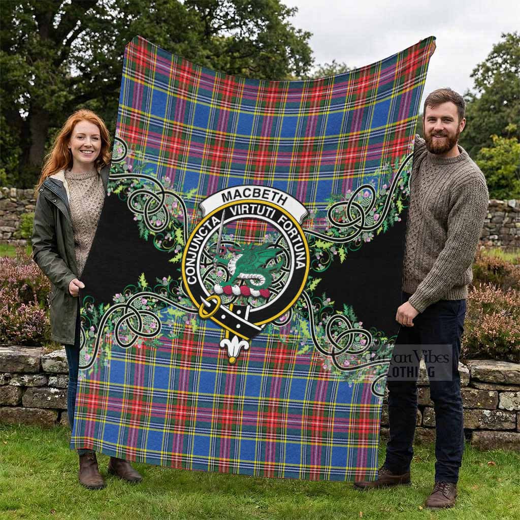 MacBeth (McBeth) Tartan Blanket Thistle Scottish Spirit - Tartan Vibes Clothing