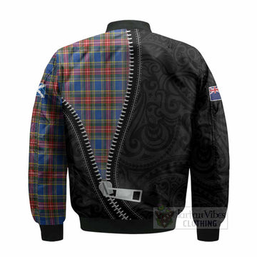 MacBeth (McBeth) Tartan Bomber Jacket New Zealand Pattern Unique Zipper Stylized