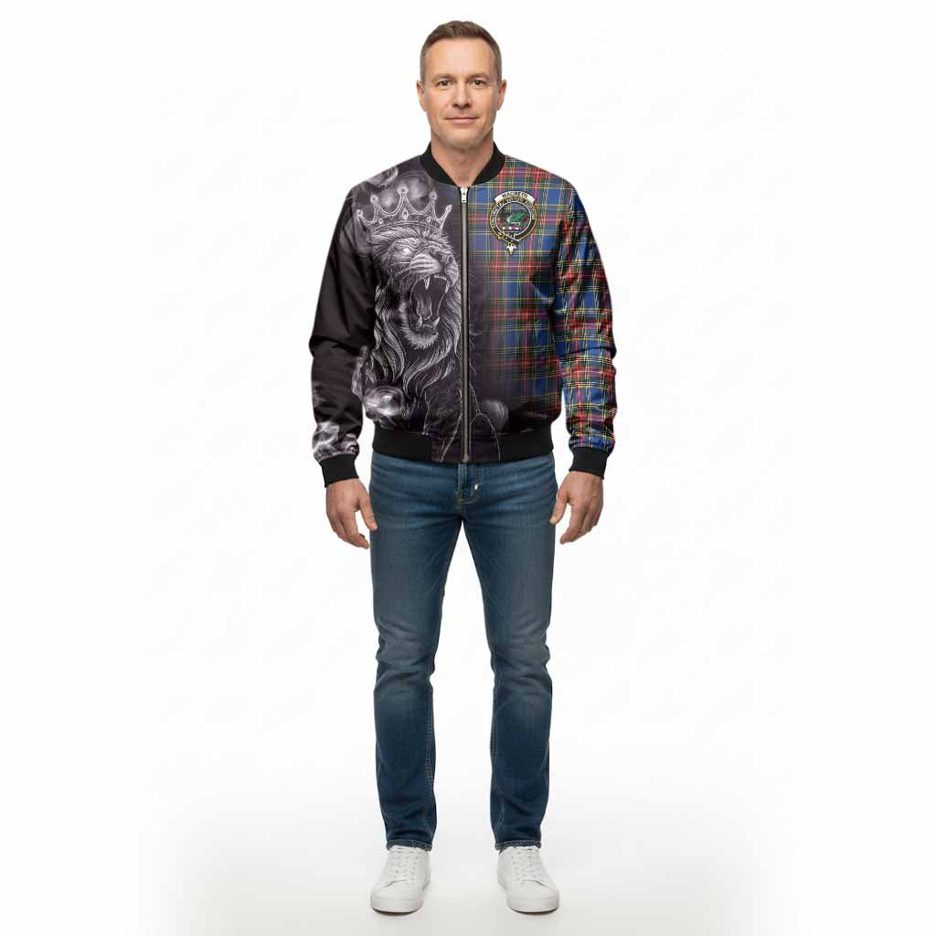 MacBeth (McBeth) Tartan Bomber Jacket Roaring Lion Heritage - Tartan Vibes Clothing