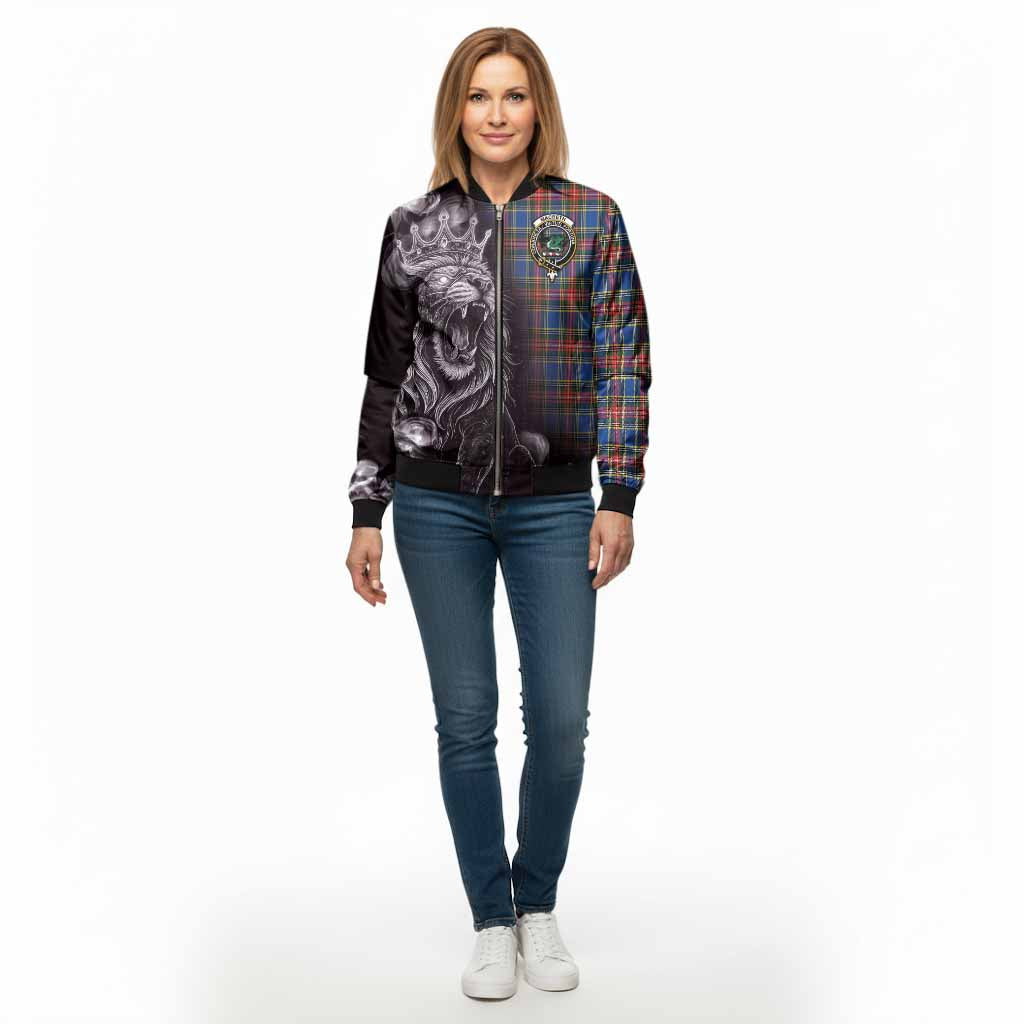 MacBeth (McBeth) Tartan Bomber Jacket Roaring Lion Heritage - Tartan Vibes Clothing