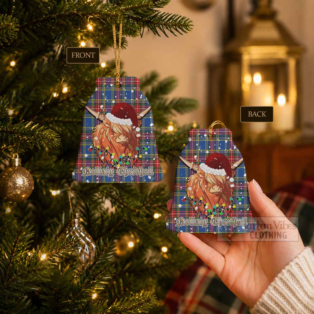 MacBeth (McBeth) Tartan Ceramic Bell Ornament Mister Coo - Highlander Decor - Tartan Vibes Clothing
