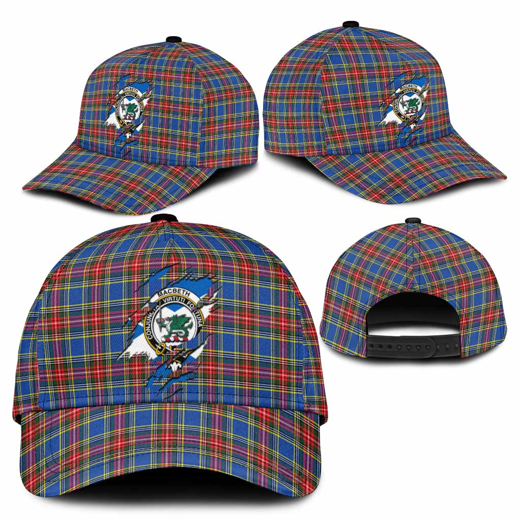 MacBeth (McBeth) Tartan Classic Cap with Family Crest In Me Style