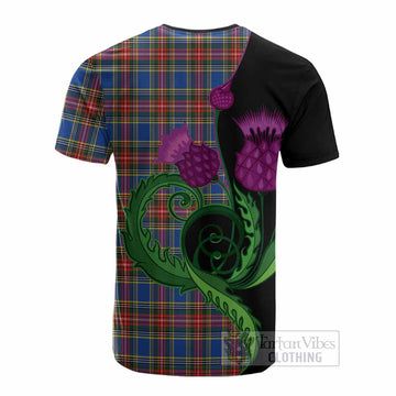 MacBeth (McBeth) Tartan Cotton T-shirt Traditional Scottish Thistle