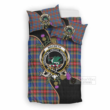 MacBeth (McBeth) Tartan Crest Bedding Set Scottish Thistle Spirit UK Bedding Set UK Double 79*79 inch - Tartan Vibes Clothing