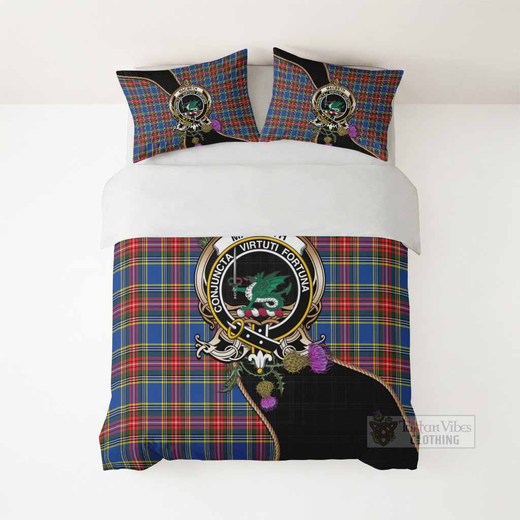 MacBeth (McBeth) Tartan Crest Bedding Set Scottish Thistle Spirit - Tartan Vibes Clothing