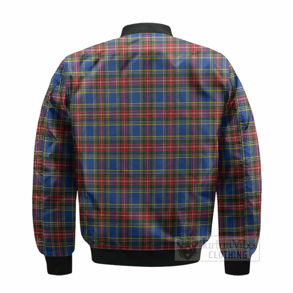MacBeth (McBeth) Tartan Crest Bomber Jacket Ferocious Lion Style - Tartan Vibes Clothing