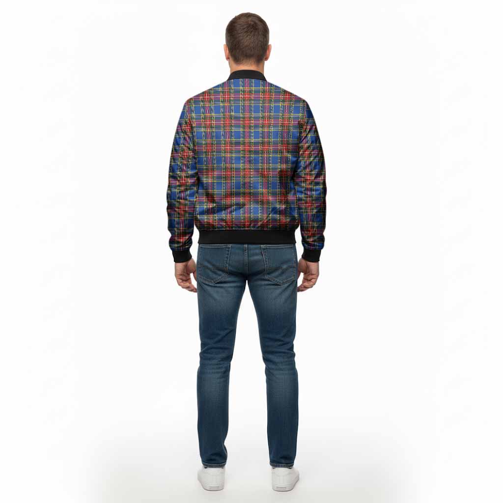 MacBeth (McBeth) Tartan Crest Bomber Jacket Ferocious Lion Style - Tartan Vibes Clothing