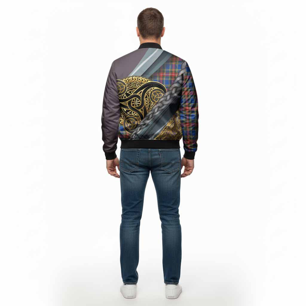 MacBeth (McBeth) Tartan Crest Bomber Jacket Scottish Triskele Celtic - Tartan Vibes Clothing