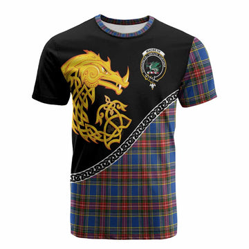 MacBeth (McBeth) Tartan Crest Cotton T-shirt Legendary Dragon Knot Half Style
