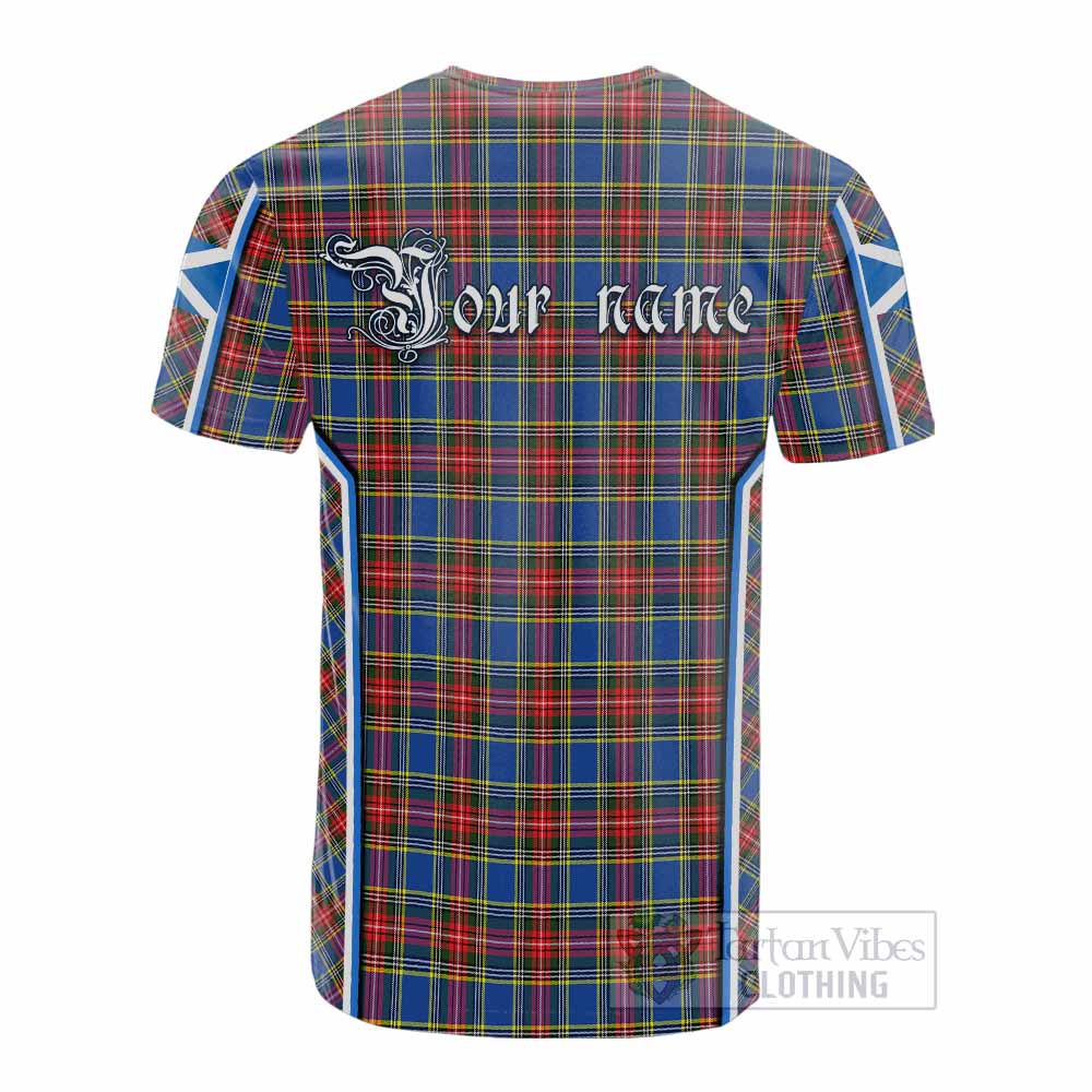 MacBeth (McBeth) Tartan Crest Cotton T-shirt Scotland Coat of Arm Flag Style - Tartan Vibes Clothing