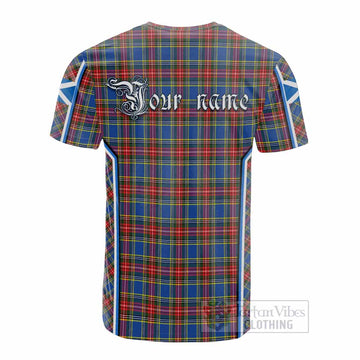 MacBeth (McBeth) Tartan Crest Cotton T-shirt Scotland Coat of Arm Flag Style