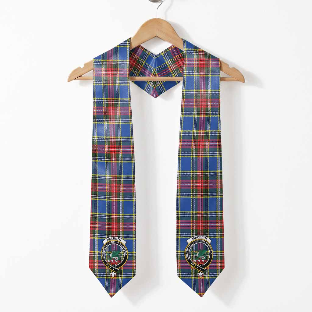 MacBeth (McBeth) Tartan Crest Graduation Stole One Size - 72" x 5" - Tartan Vibes Clothing