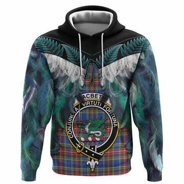 MacBeth (McBeth) Tartan Crest Hoodie New Zealand Maori Korowai Cloak
