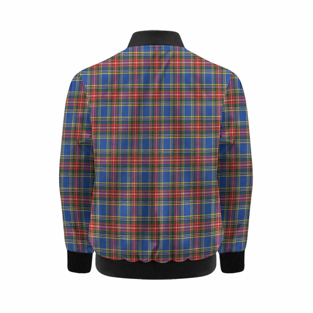MacBeth (McBeth) Tartan Crest Kid Bomber Jacket Ferocious Lion Style Kid - Tartan Vibes Clothing