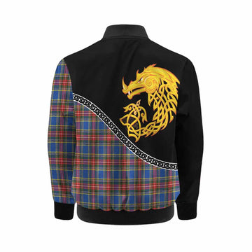 MacBeth (McBeth) Tartan Crest Kid Bomber Jacket Legendary Dragon Knot Half Style