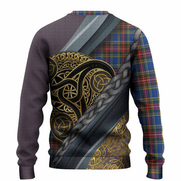 MacBeth (McBeth) Tartan Crest Knitted Sweater Scottish Triskele Celtic